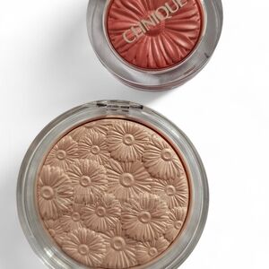 New Unused Clinique Blush & Highlighter Set in Lunar Pop and Peach Pop